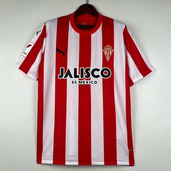 Tailandia Camiseta Sporting De Gijón Replica Primera Ropa 2023/24